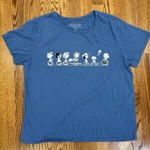 Peanuts Gang Blue Unisex T-Shirt